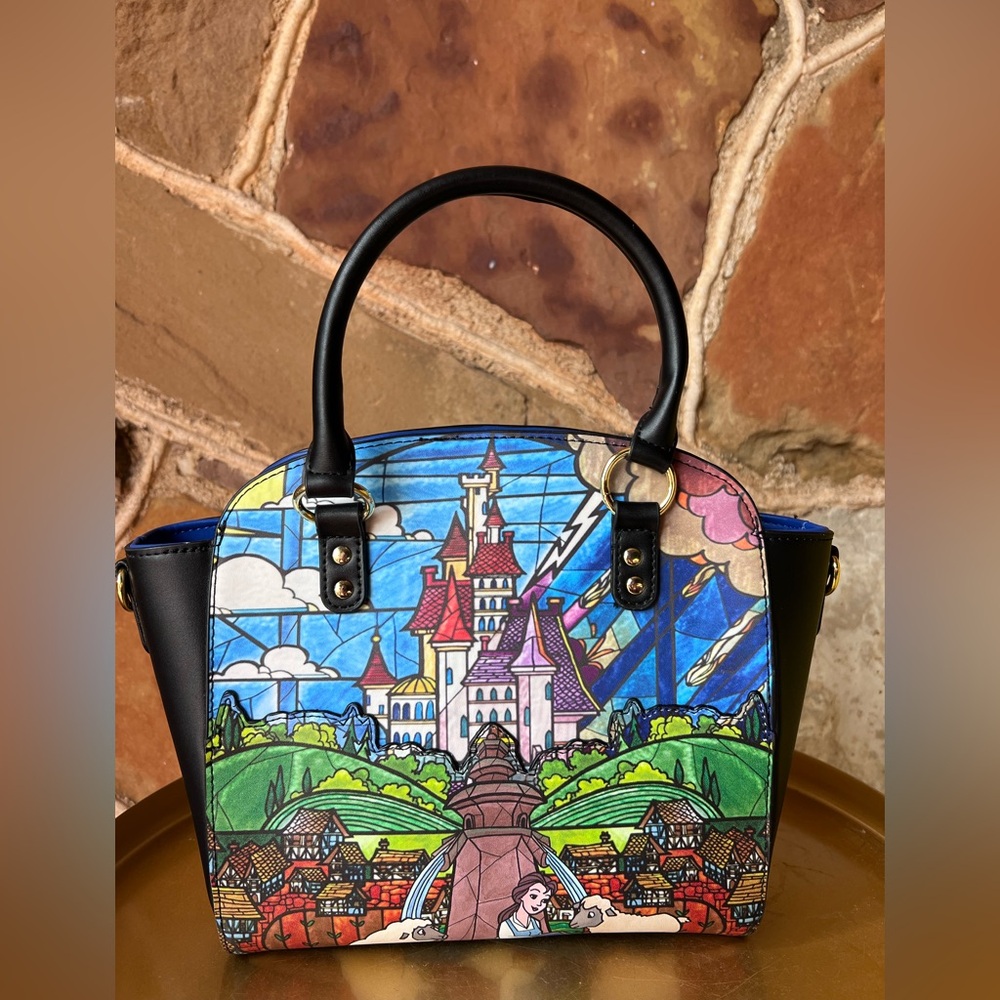 Beauty and the Beast Stained Glass Loungefly purse